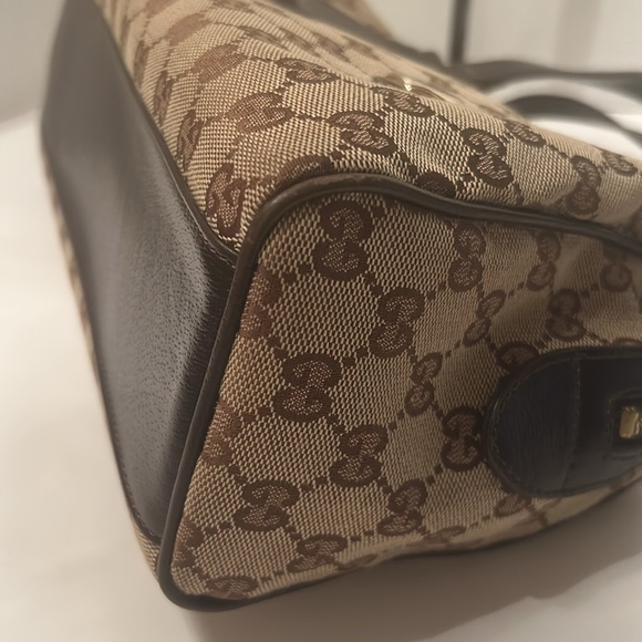 Gucci Canvas / Leather monogram bag - Picture 4 of 8
